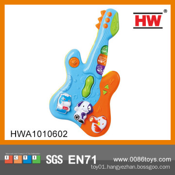 Hot Sale B/O Children Plastic Toy Musical Instruments Guitar